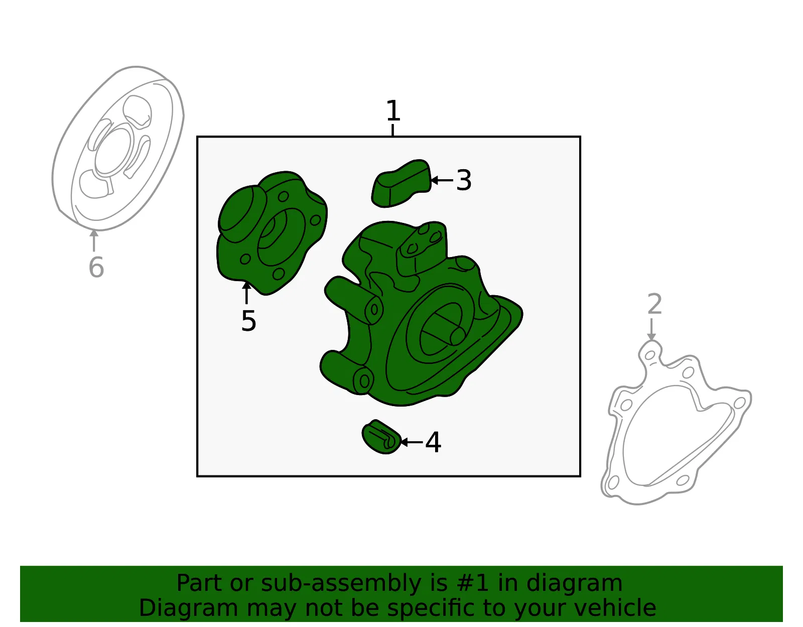 Engine Water Pump - Mazda (fp0115010f) - view 2