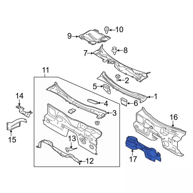 Engine Compartment Insulation - Ford (fr3z6301588a) - view 3