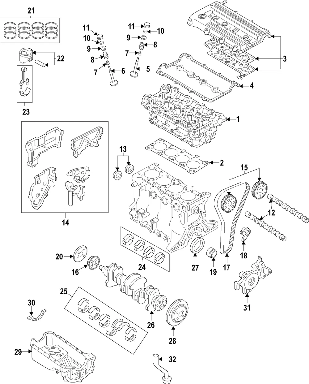 Cylinder Head - Mazda (fsd710100)