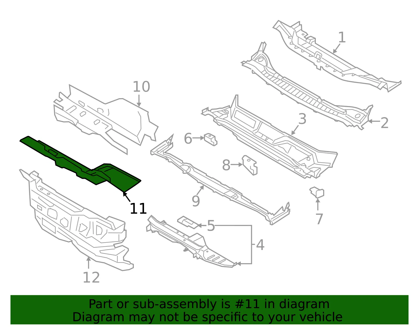 Engine Compartment Insulation - Ford (ft4z5801492a) - view 6