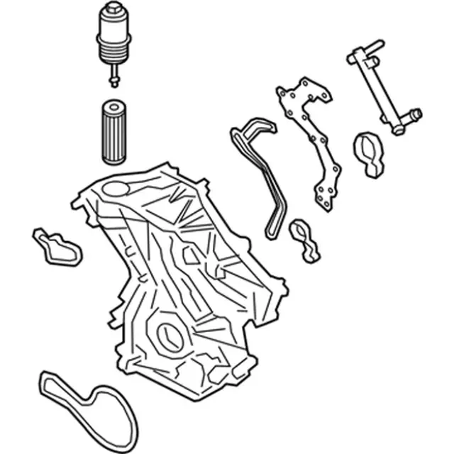 Engine Timing Cover - Ford (ft4z6019h) - view 2