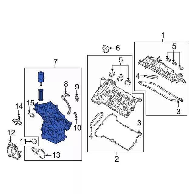 Engine Timing Cover - Ford (ft4z6019h) - view 3