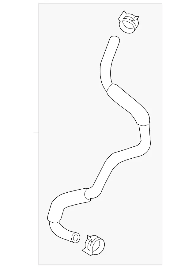 Engine Coolant Hose - Mazda (fz33199lx)