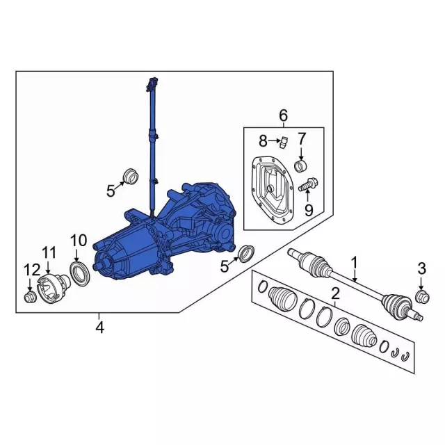 Differential Assembly - Ford (gd9w4000ab) - view 2