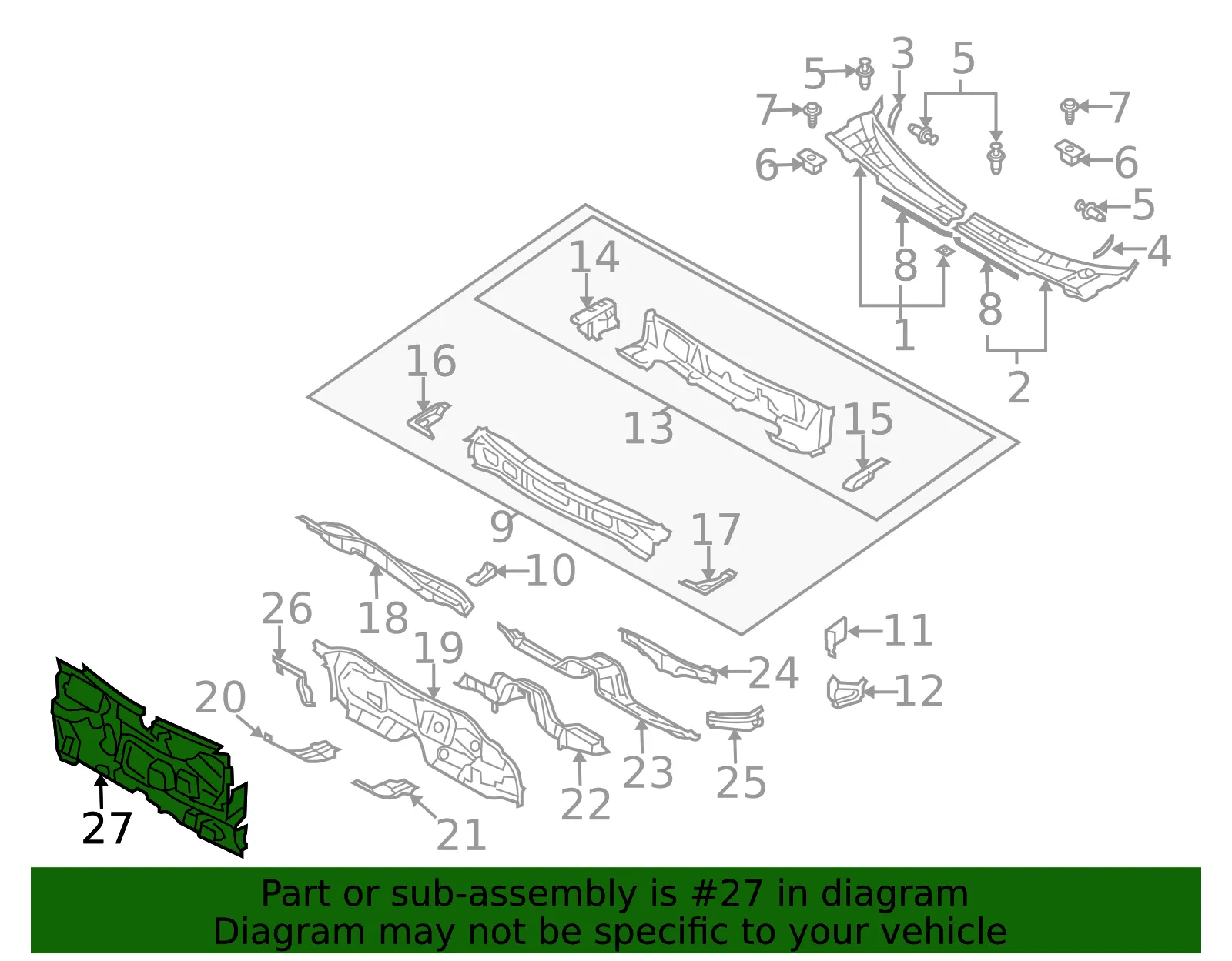 Engine Compartment Insulation - Mazda (gk2e6863xe) - view 2