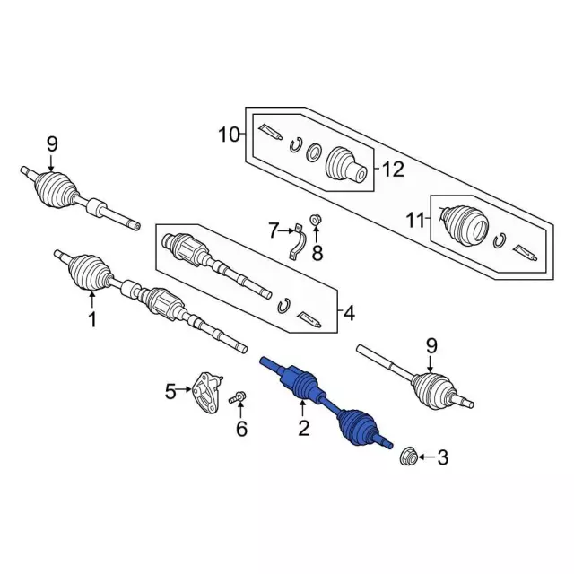 Axle Assembly - Ford (gn1z3b437q)