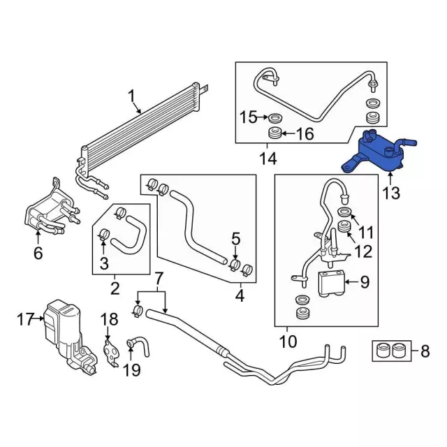 Automatic Transmission Oil Cooler - Ford (gn1z7890d) - view 4