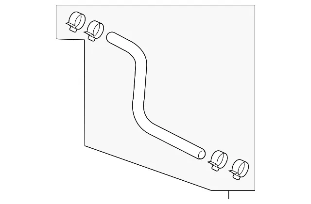 Automatic Transmission Oil Cooler Hose - Ford (gn1z7w064d) - view 2