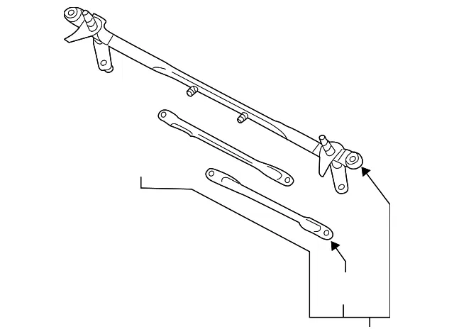 Wiper Transmission - Mazda (gp7a67360)