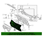Engine Compartment Insulation - Mazda (grf56863xa) - view 4