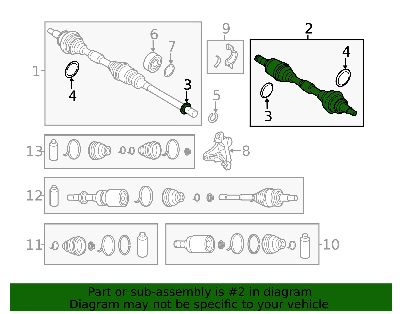 Axle Assembly - Mazda (gt072560x) - view 2