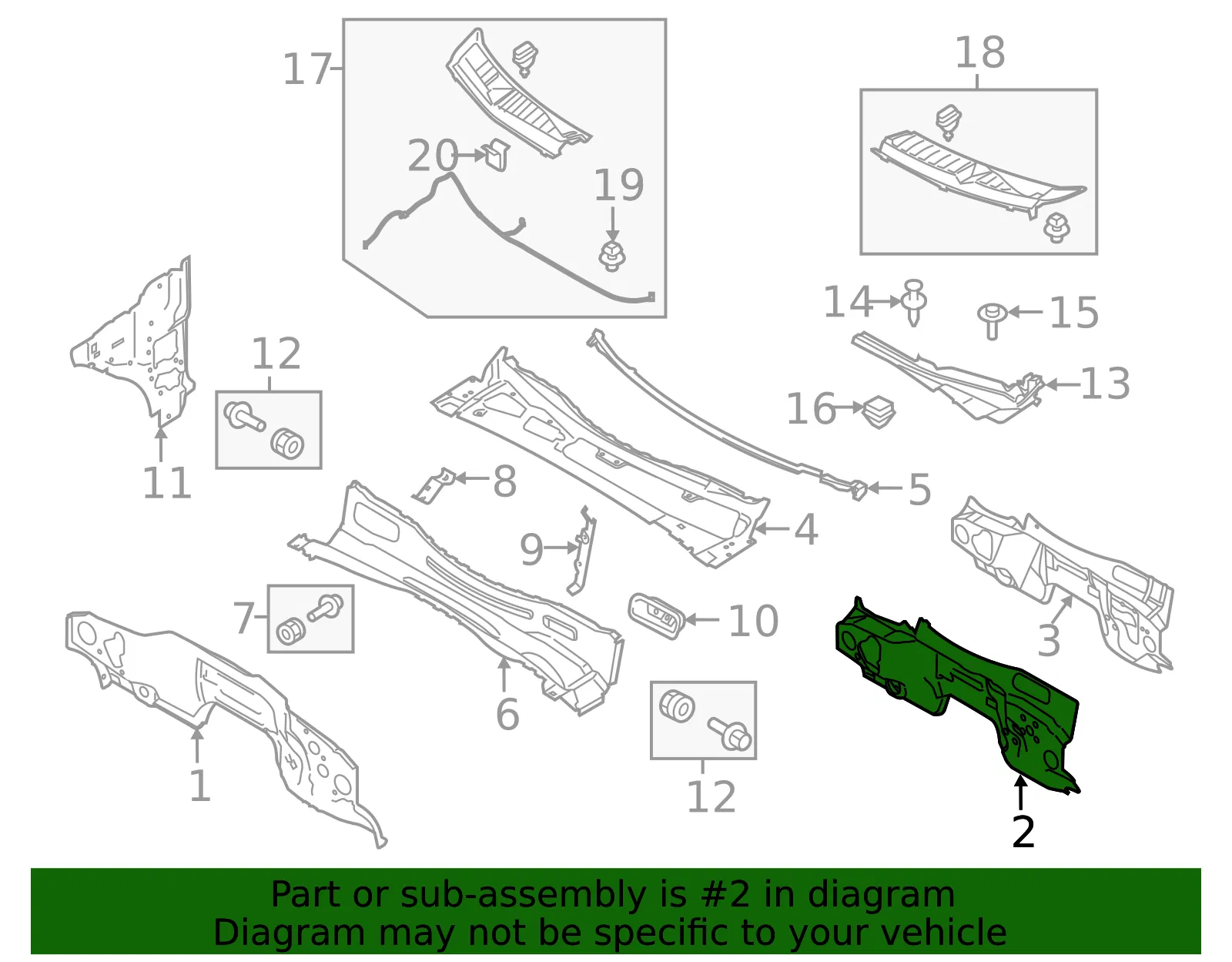 Engine Compartment Insulation - Ford (hc3z2501588e) - view 5
