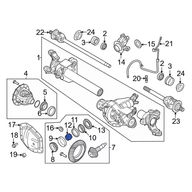 Differential Crush Sleeve - Ford (hc3z4662a) - view 4