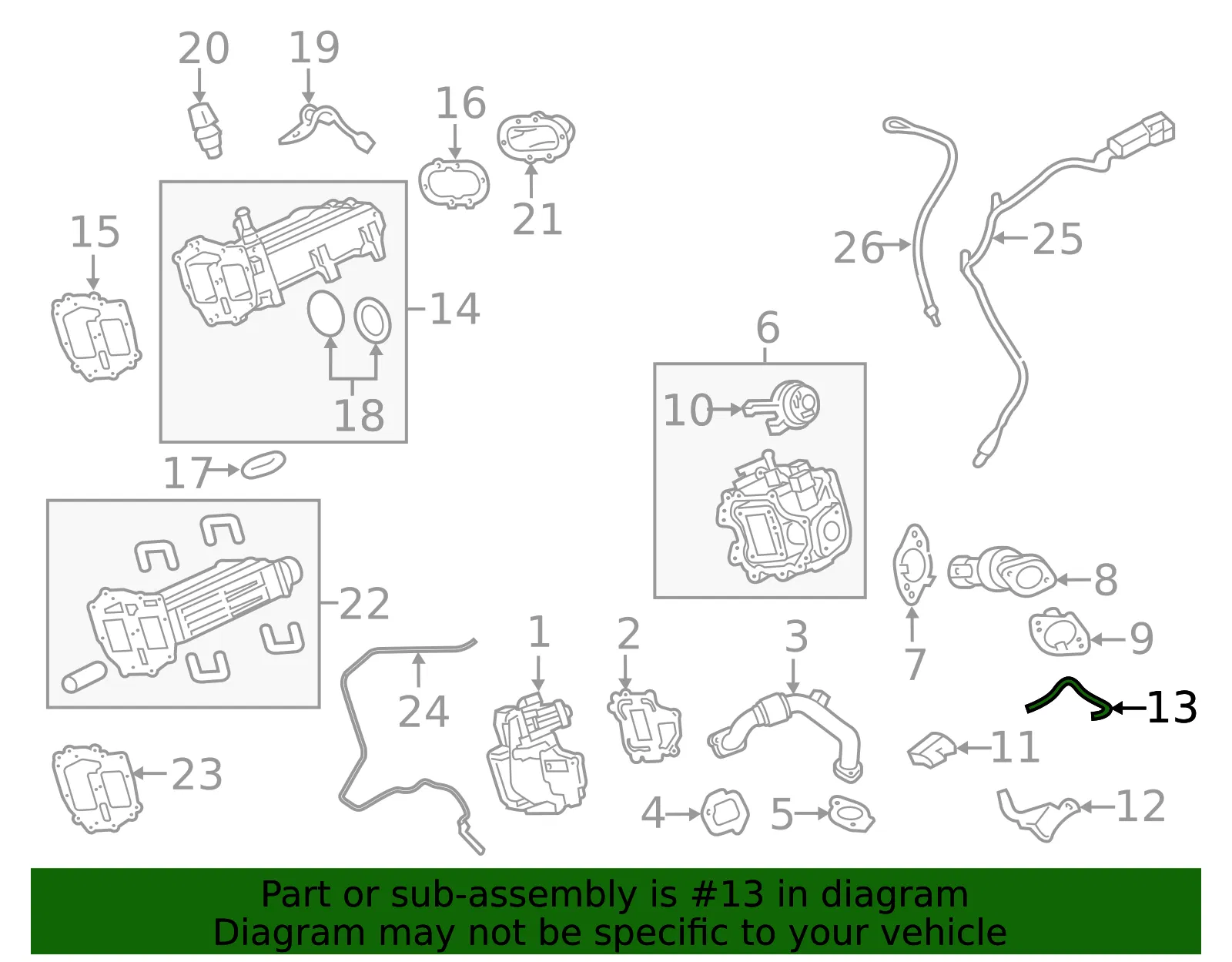 Exhaust Gas Re-Circulation (Egr) Valve Control Solenoid Connector - Ford (hc3z9d430b) - view 6