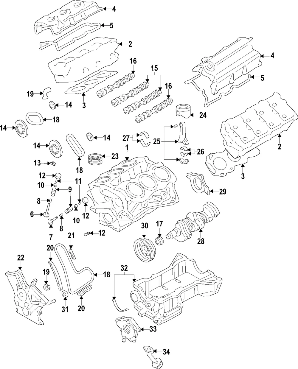 Engine Piston - Ford (hl7z6108k) - view 6