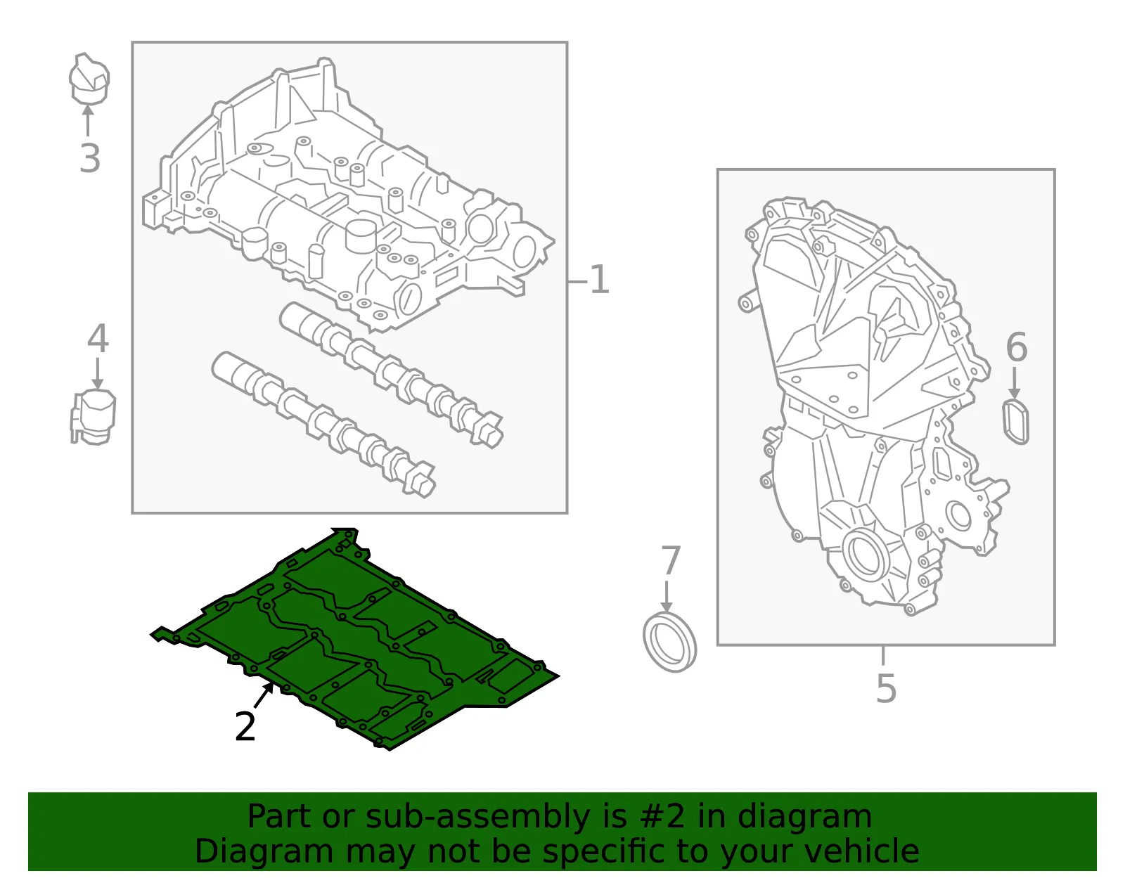 Valve Cover Gasket - Ford (hx7z6584b) - view 4
