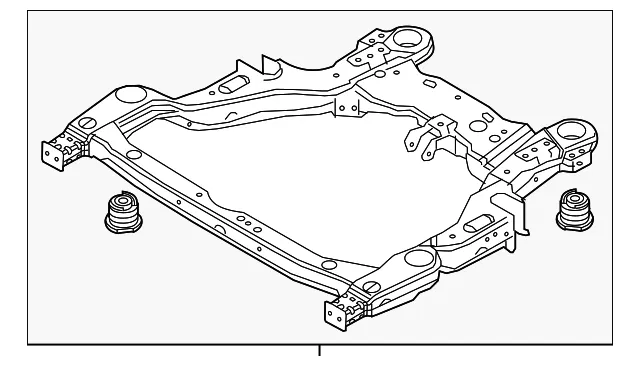 Engine Cradle - Ford (jg1z5c145a) - view 3