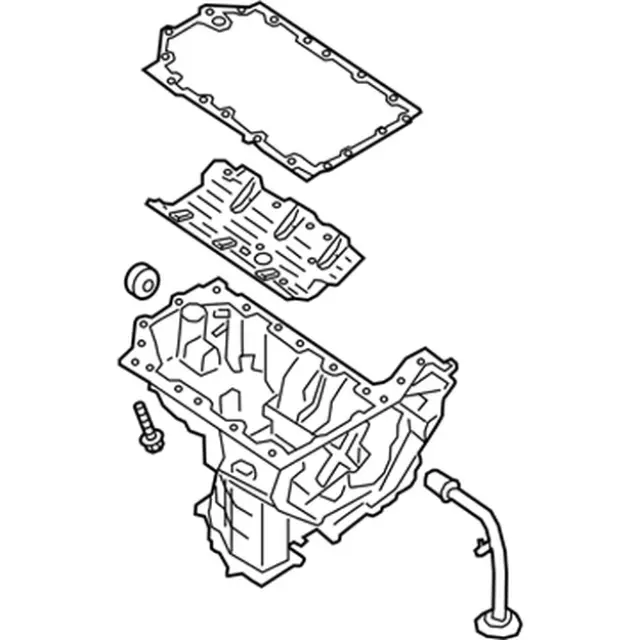 Engine Oil Pan - Ford (jl3z6k040b)