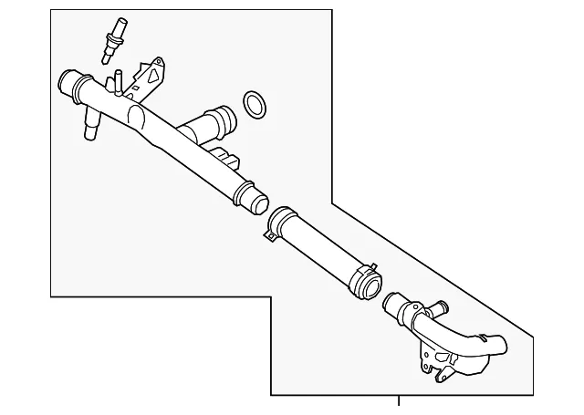 Engine Coolant Pipe - Ford (jl3z8555c) - view 6