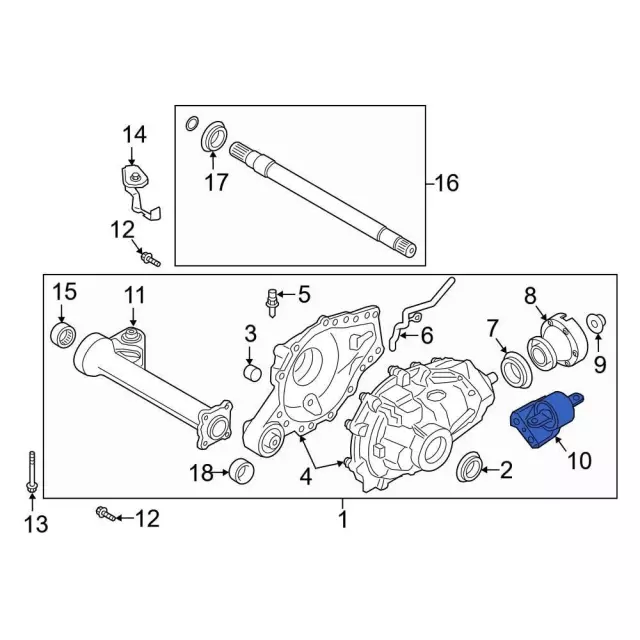 Differential Mount - Ford (kb3z3069a) - view 4