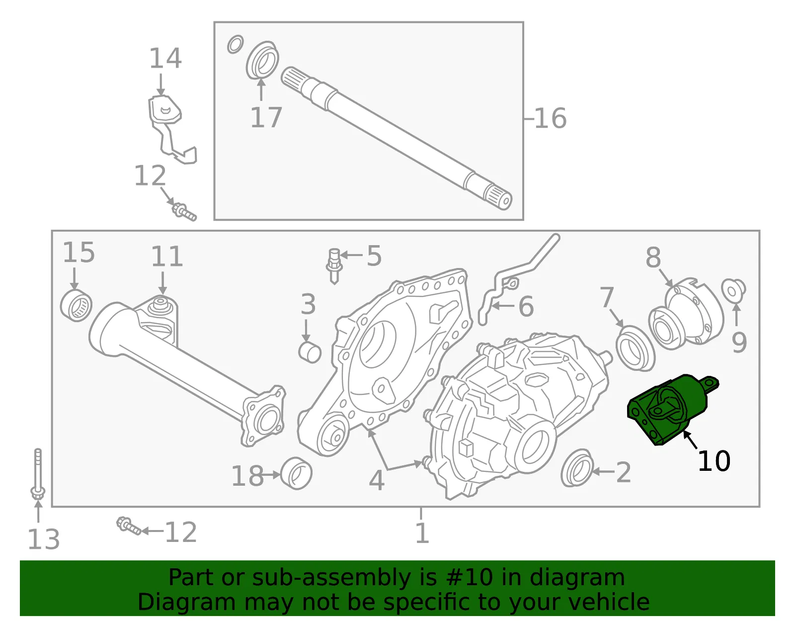Differential Mount - Ford (kb3z3069a) - view 7