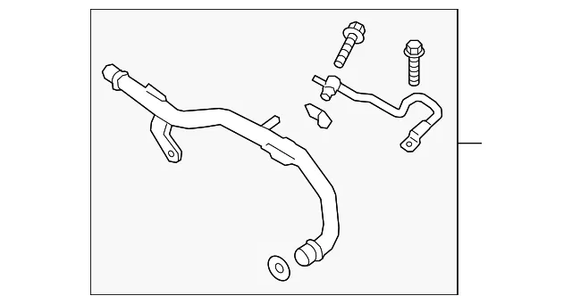 Engine Coolant Pipe - Ford (kb3z8592b) - view 3