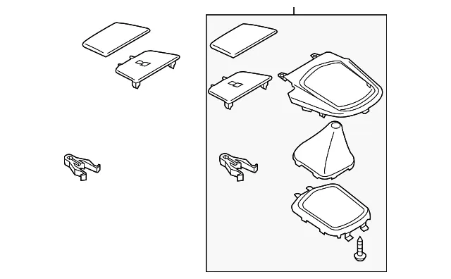 Automatic Transmission Shift Cover Plate - Mazda (kd4564340c02)