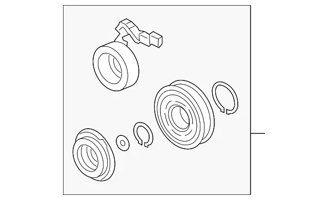 A/C Compressor Clutch - Mazda (kf0161l10)