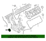 Engine Crankshaft Seal - Ford (kr3z6700b) - view 7