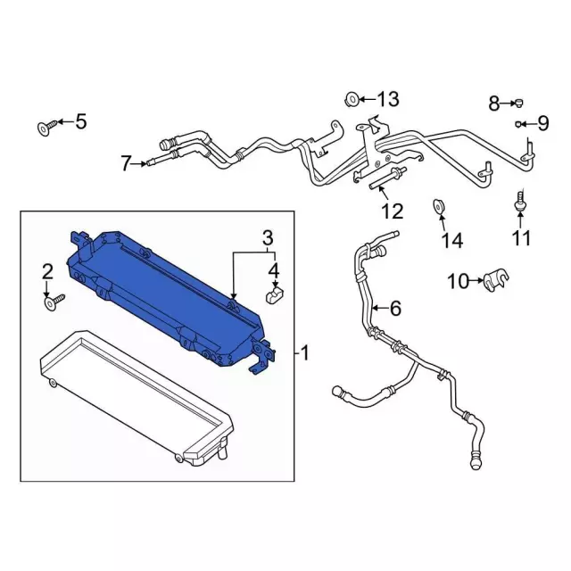 Automatic Transmission Oil Cooler Bracket - Ford (kr3z7b142a)