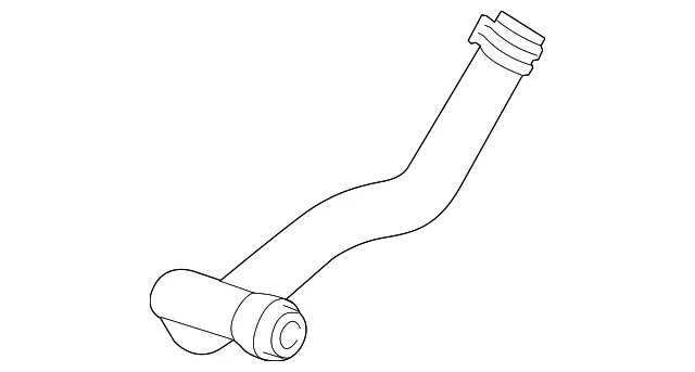 Engine Coolant Overflow Hose - Ford (kr3z8075b) - view 2