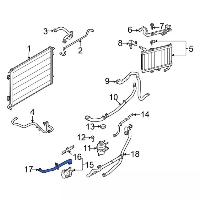 Engine Coolant Pipe - Ford (kr3z8a519a)