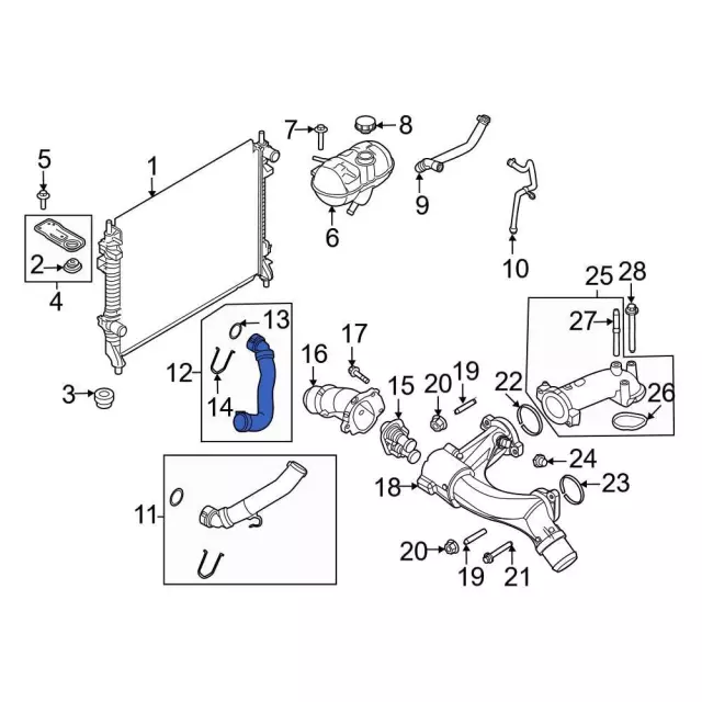 Engine Coolant Pipe - Ford (kr3z8a519a) - view 2