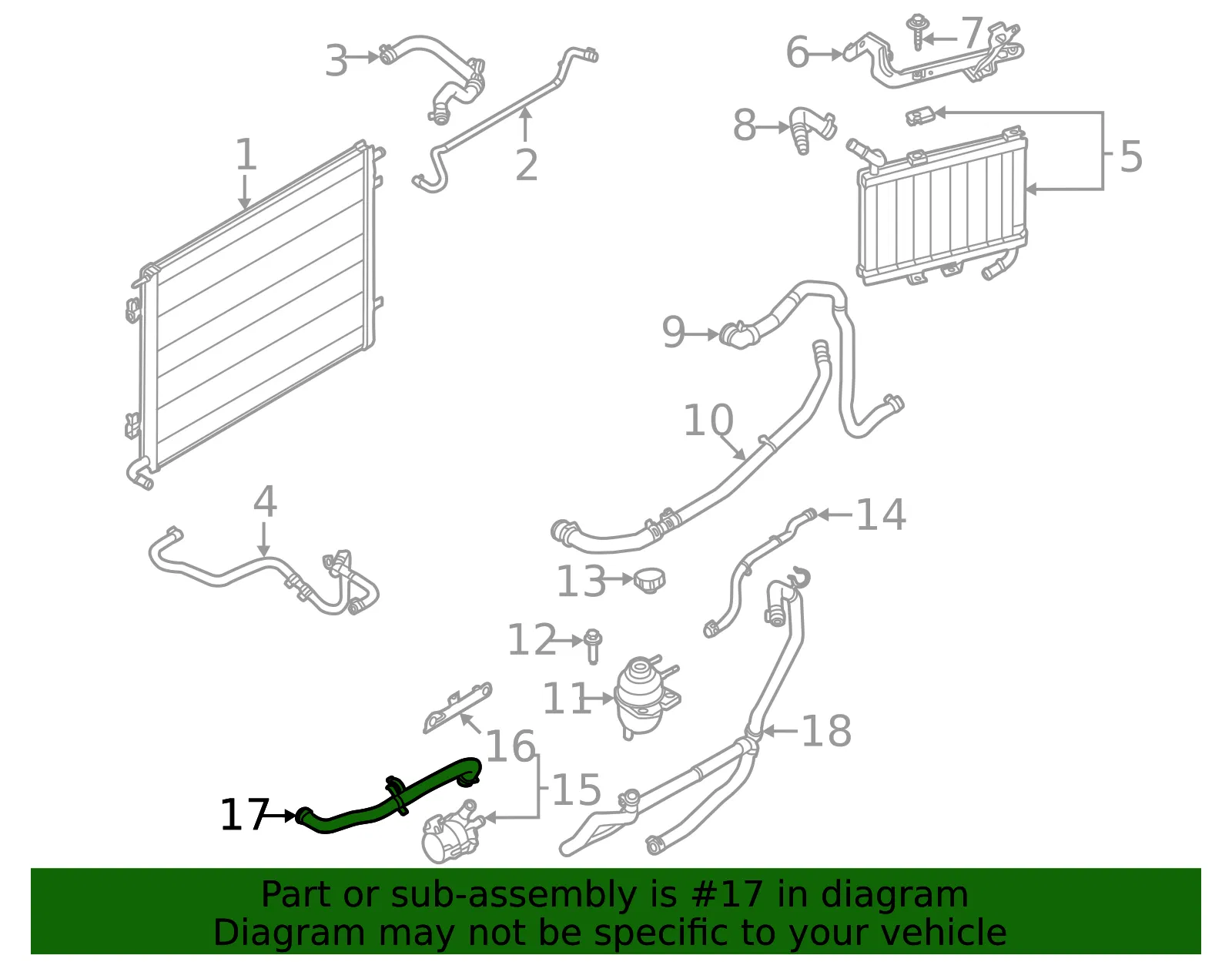 Engine Coolant Pipe - Ford (kr3z8a519a) - view 4