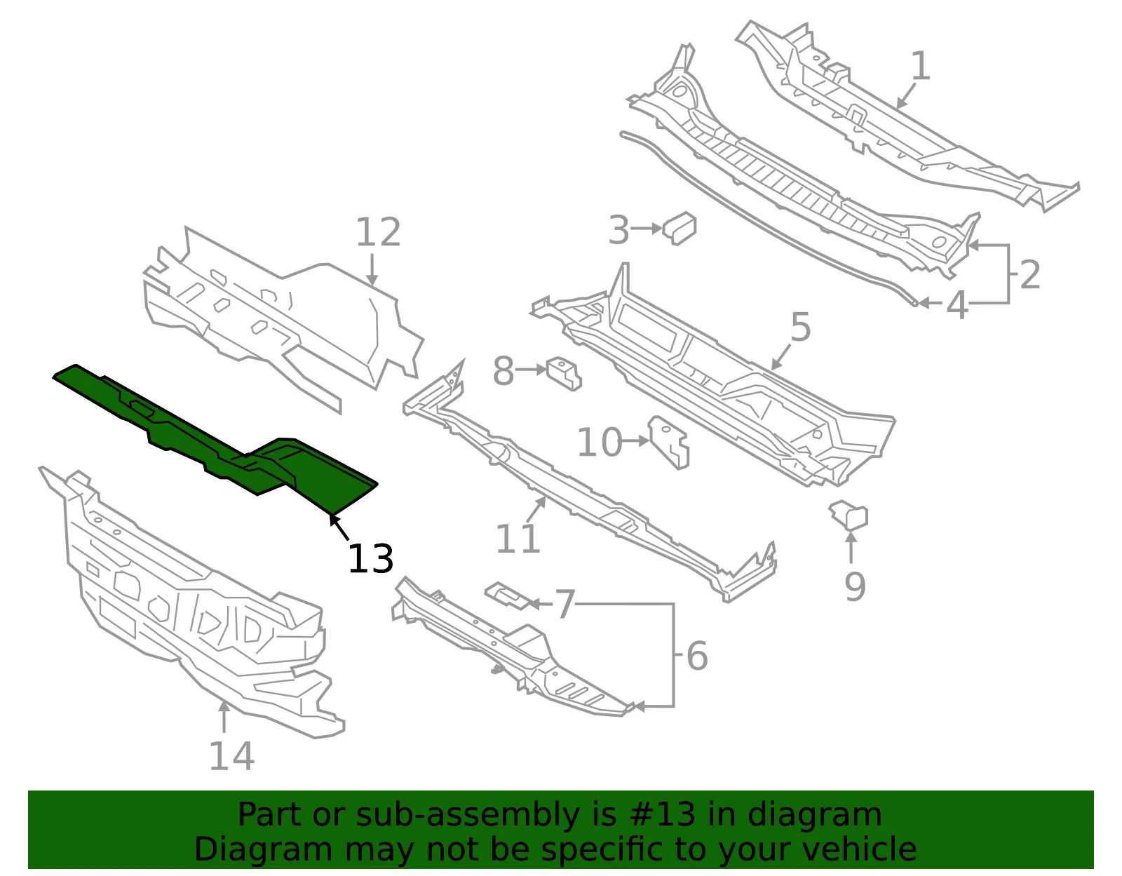 Engine Compartment Insulation - Ford (kt4z5801492e) - view 3