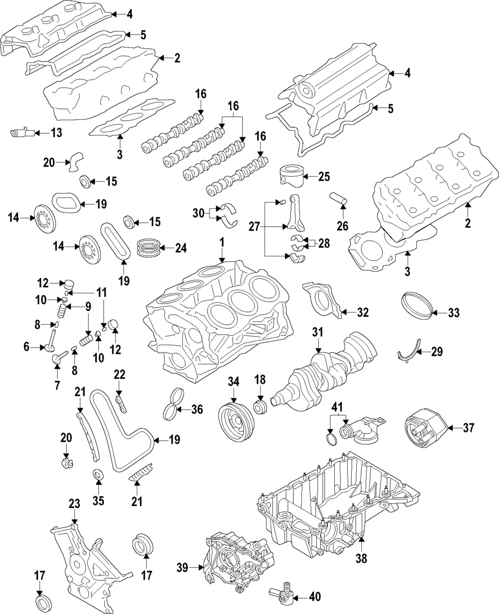 Cylinder Block - Ford (l1mz6010b)