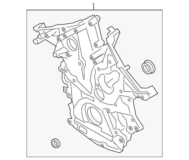Engine Timing Cover - Ford (l1mz6019c) - view 3