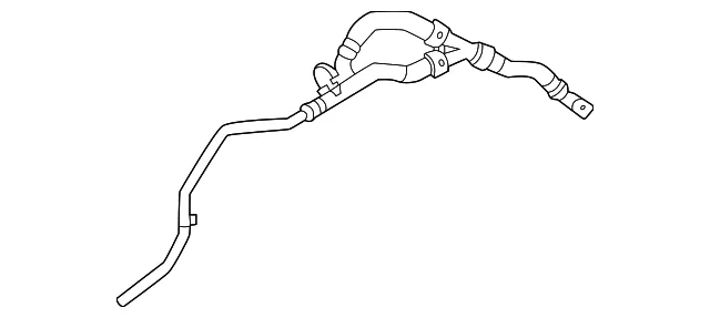Engine Coolant Pipe - Ford (l1mz8286c)