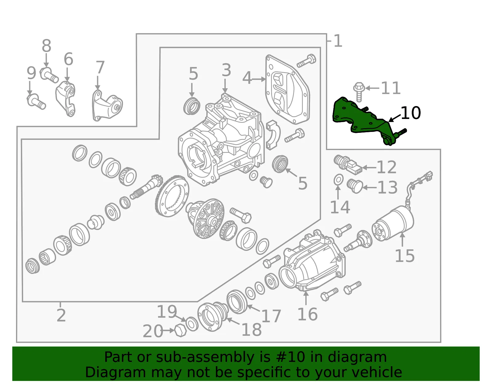 Differential Housing Support - Mazda (l2142869ya) - view 2