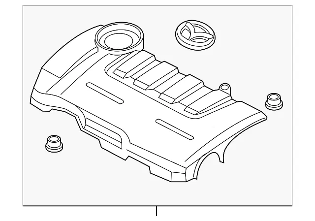 Engine Cover - Mazda (l321102f0c)