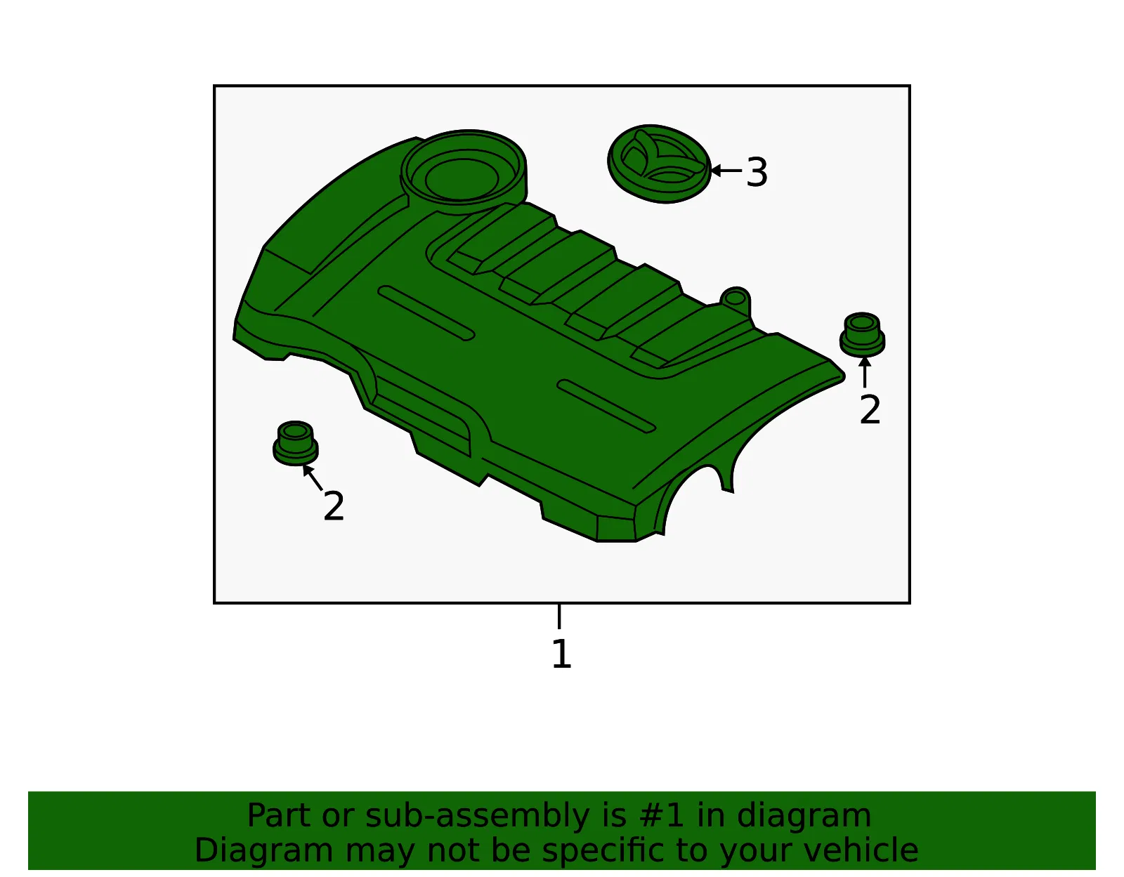 Engine Cover - Mazda (l321102f0c) - view 2