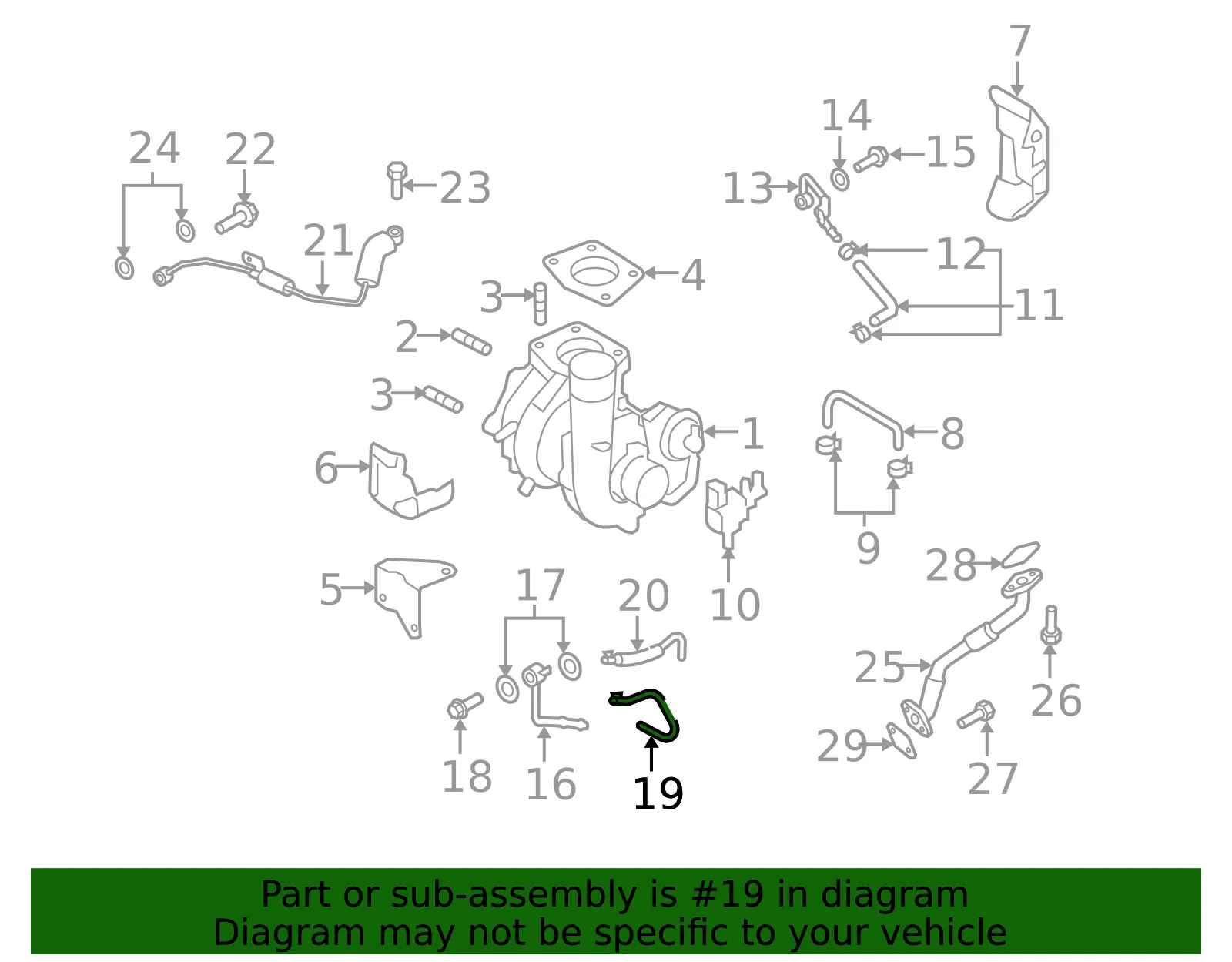 Engine Coolant Hose - Mazda (l33e1353x) - view 2