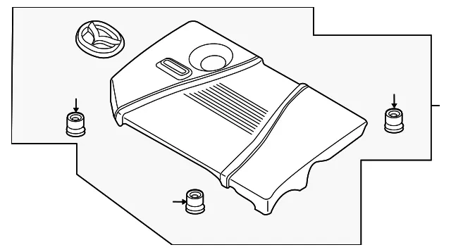 Engine Cover - Mazda (l372102f0f)