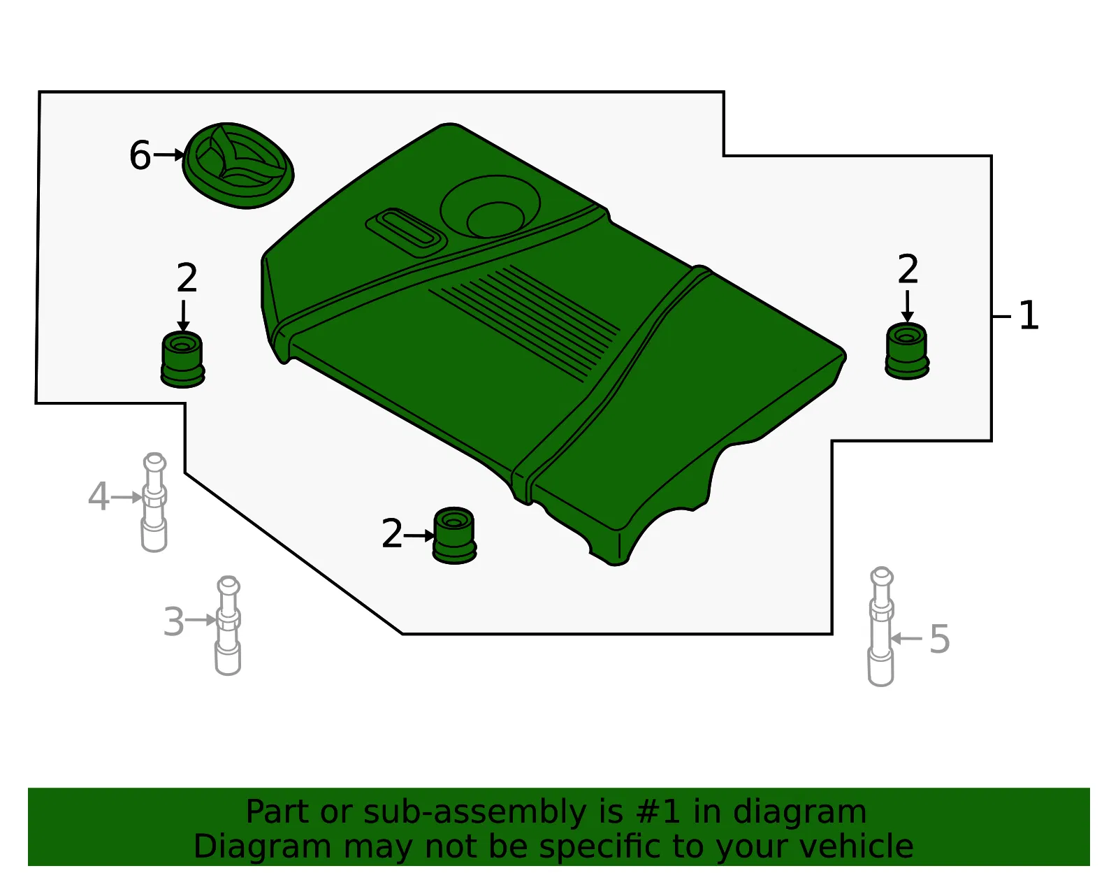 Engine Cover - Mazda (l372102f0f) - view 2
