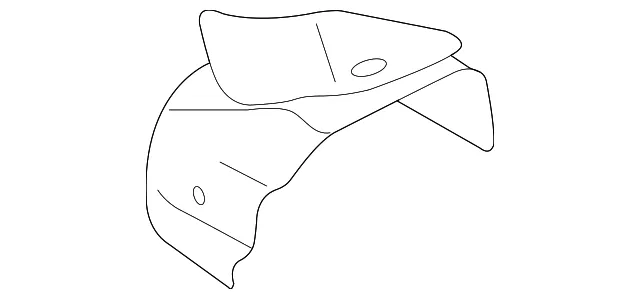 Catalytic Converter Heat Shield - Mazda (l38040860d)