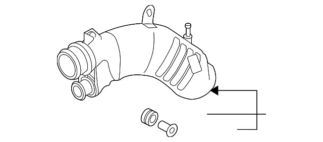 Engine Air Intake Hose - Mazda (l3k913230a)