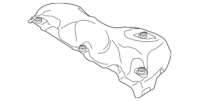 Exhaust Manifold Heat Shield - Mazda (l3k913390c)