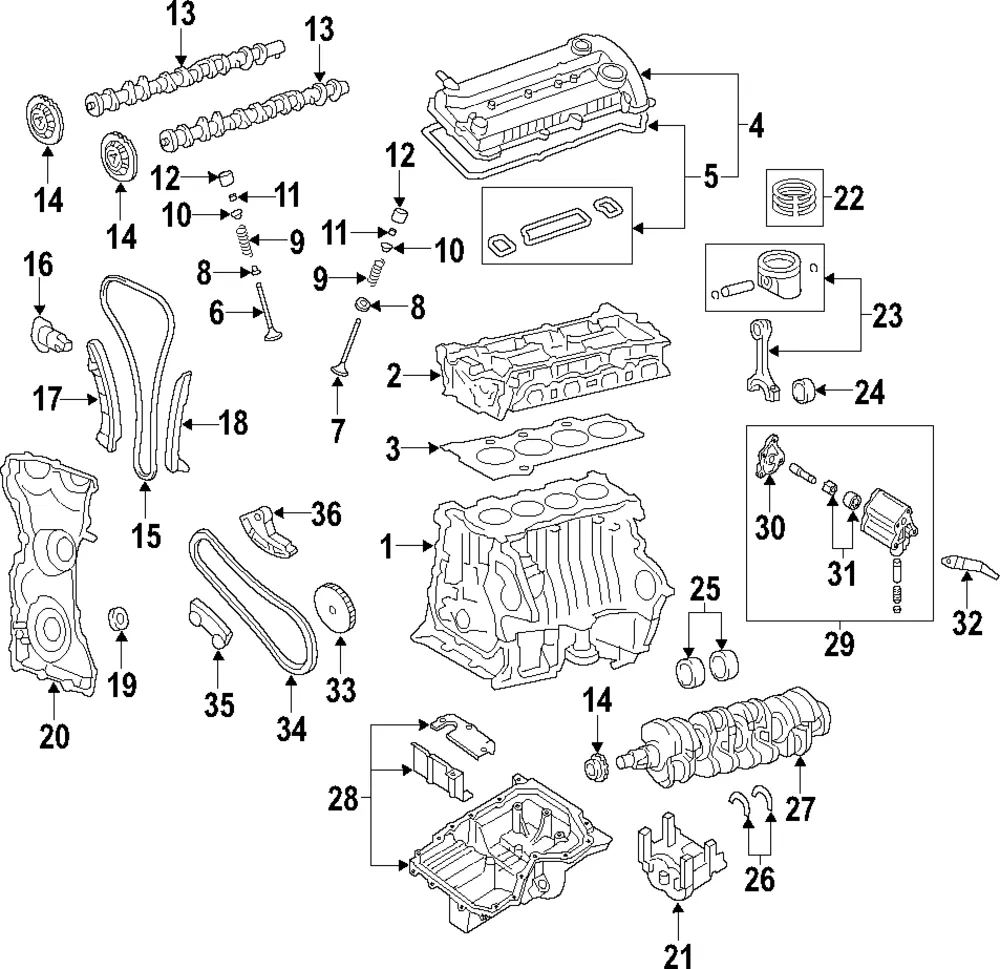 Engine Piston - Mazda (l3yd11010)