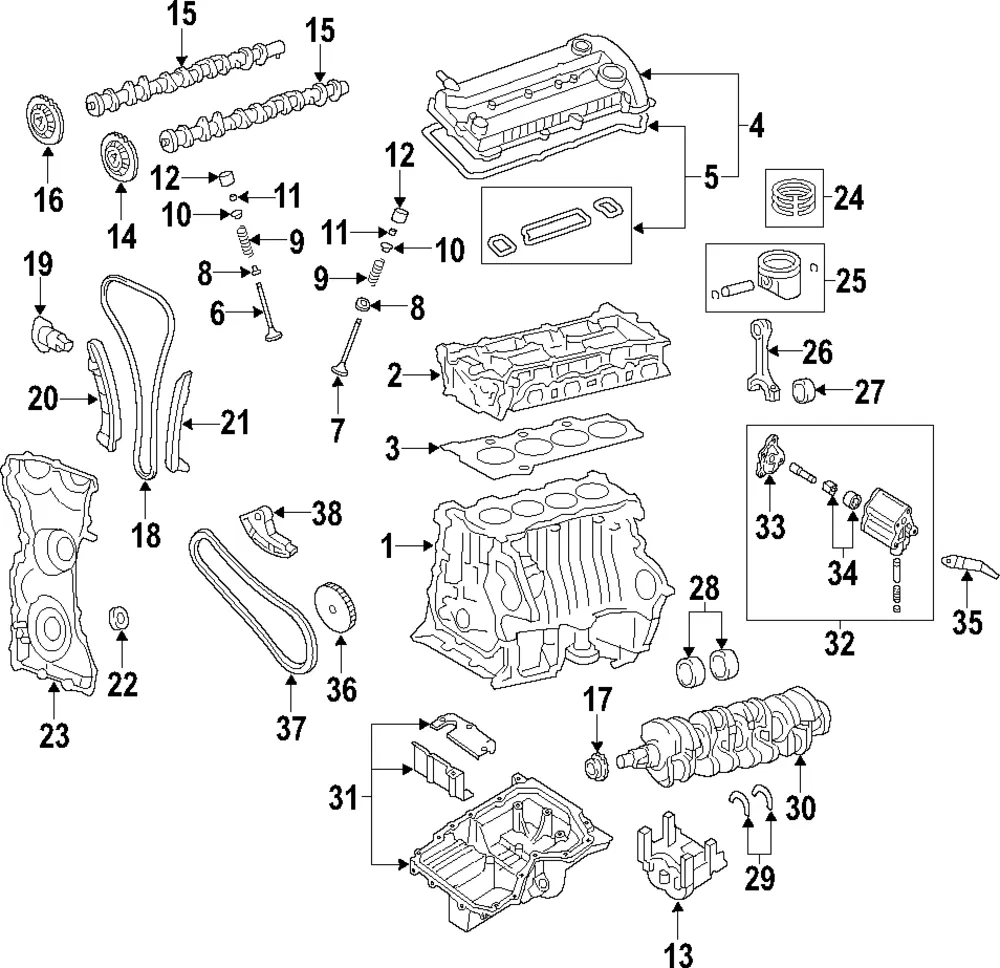 Crankshaft - Mazda (l50511300)
