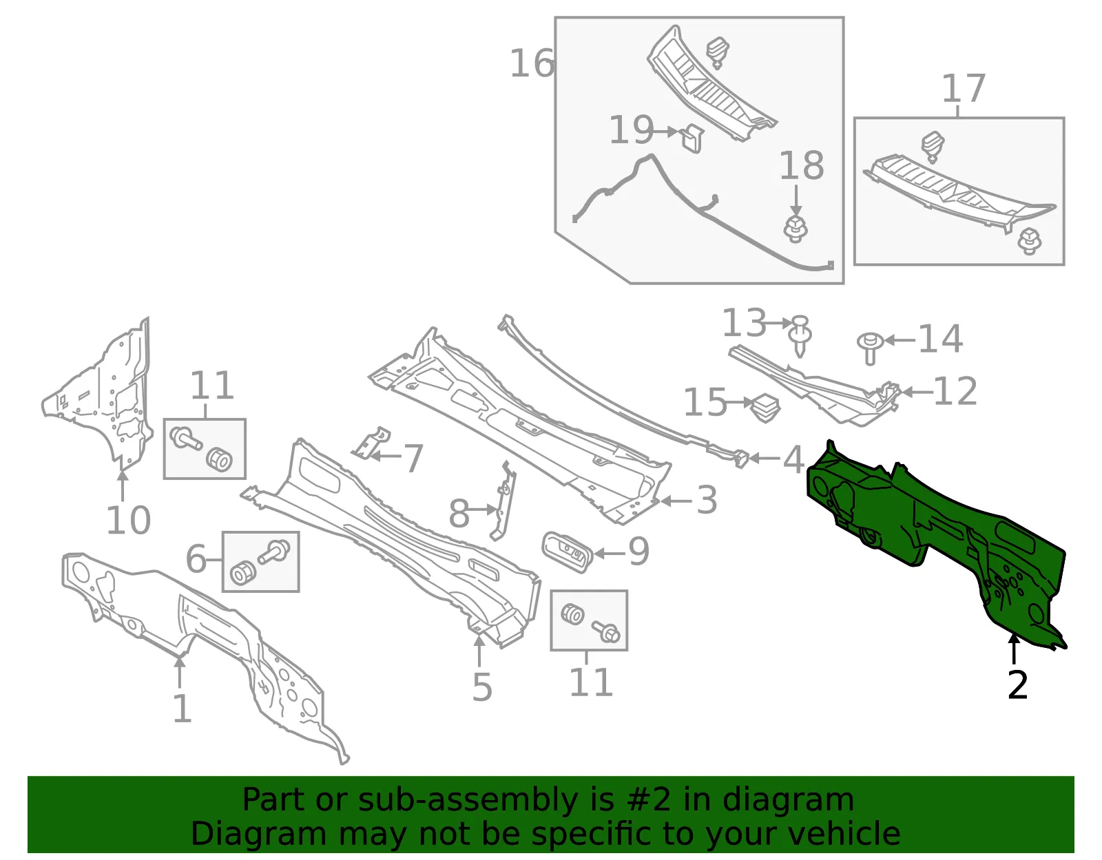 Engine Compartment Insulation - Ford (lc3z2501670b) - view 2